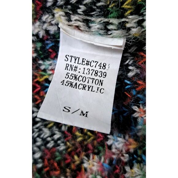 Dreamer's Womens S/M Southwestern Tribal Duster Cardigan Sweater Colorful - Picture 6 of 7